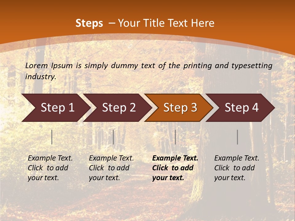 European Trees Pathway PowerPoint Template