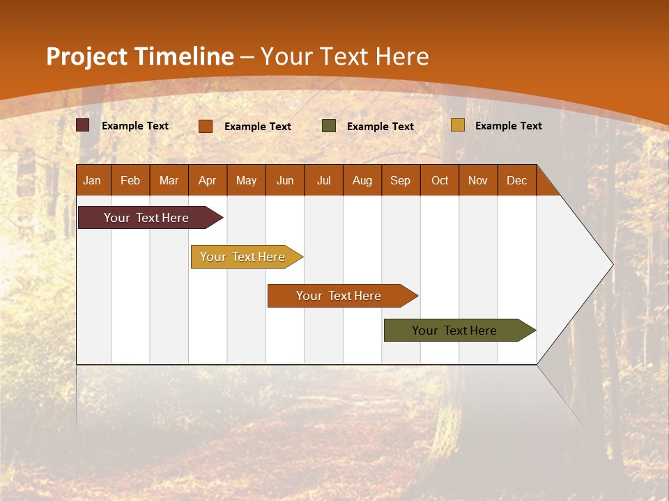 European Trees Pathway PowerPoint Template