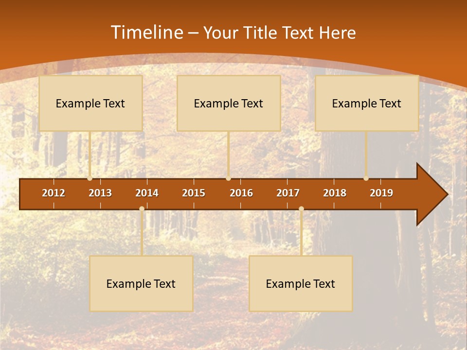 European Trees Pathway PowerPoint Template