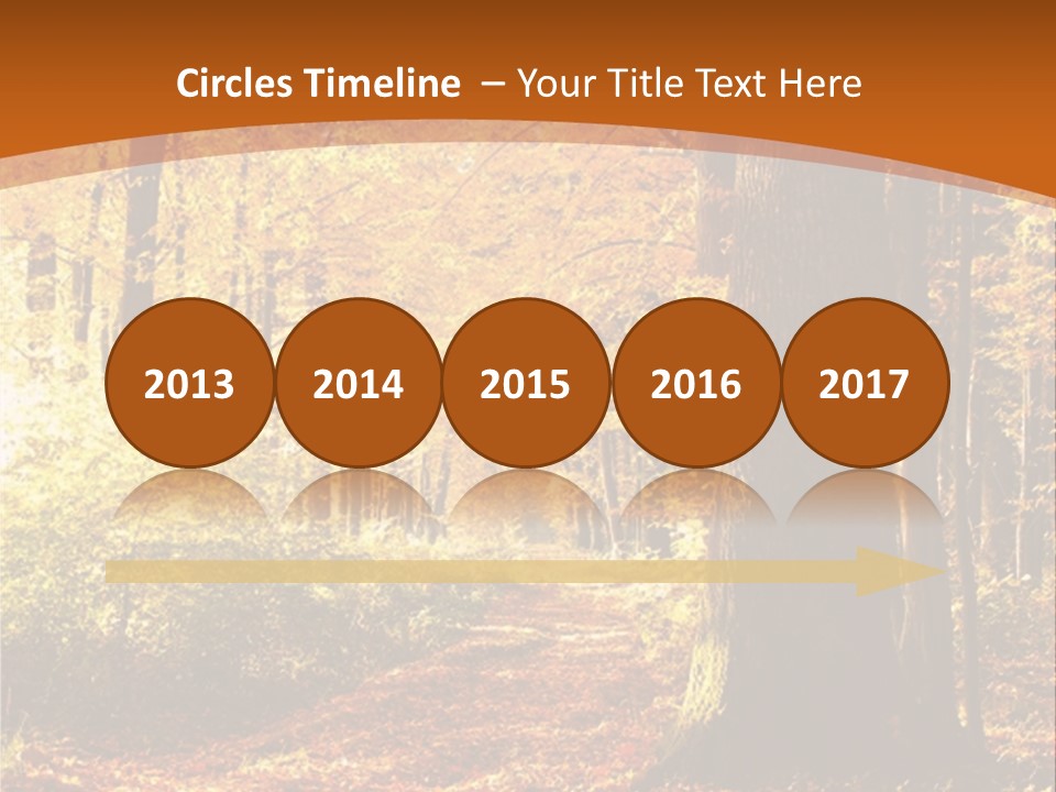 European Trees Pathway PowerPoint Template