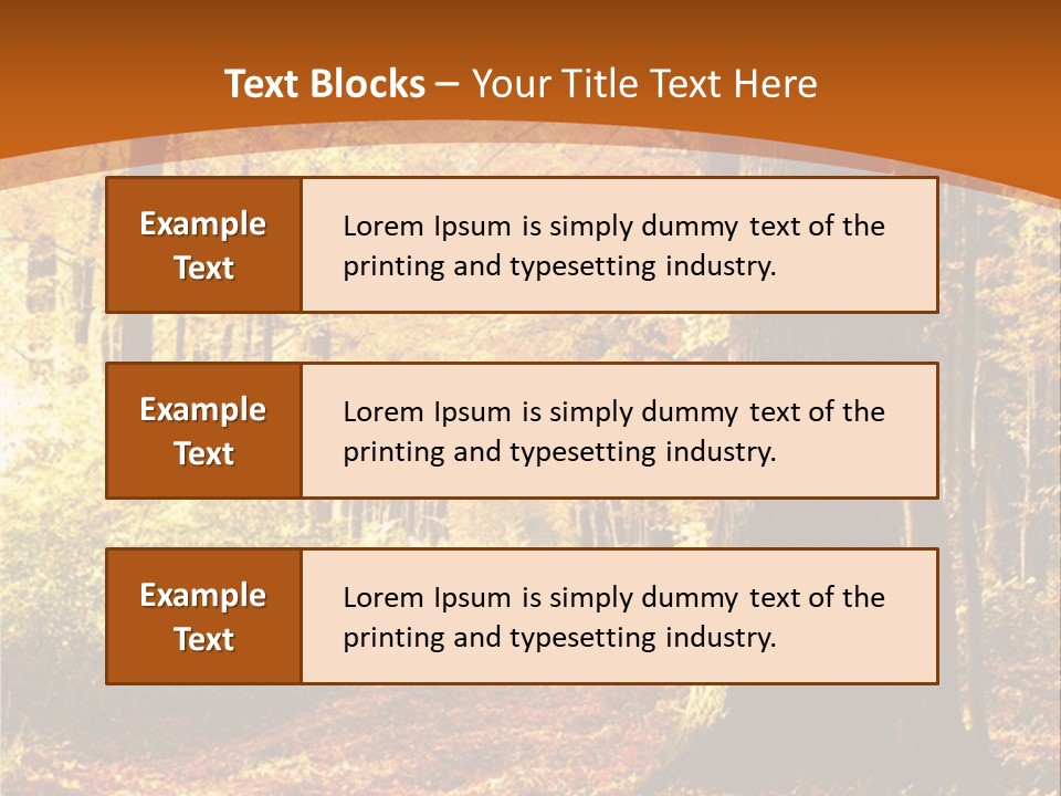 European Trees Pathway PowerPoint Template