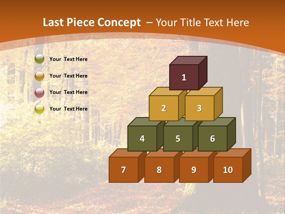 European Trees Pathway PowerPoint Template