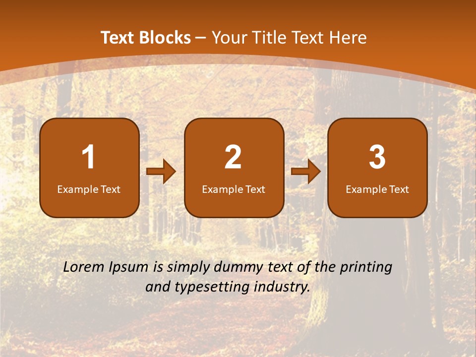 European Trees Pathway PowerPoint Template