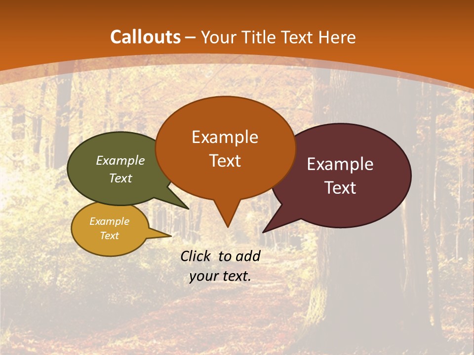European Trees Pathway PowerPoint Template