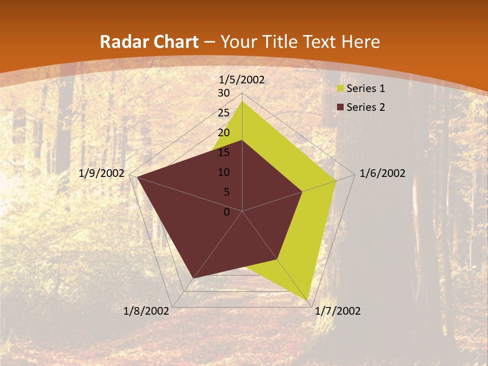European Trees Pathway PowerPoint Template