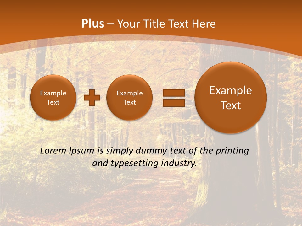 European Trees Pathway PowerPoint Template