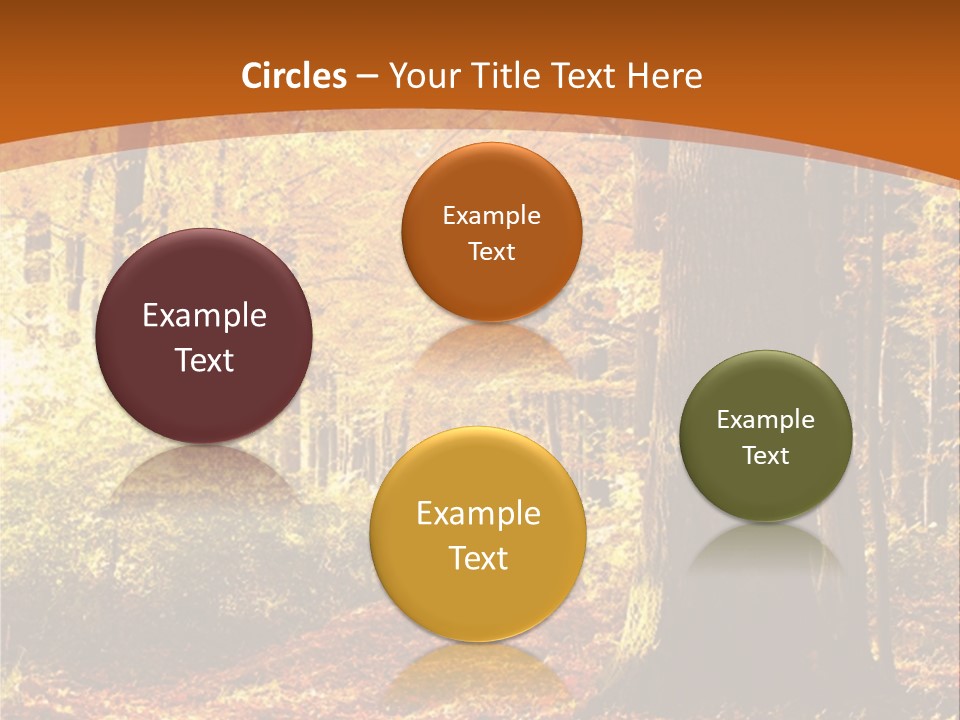 European Trees Pathway PowerPoint Template