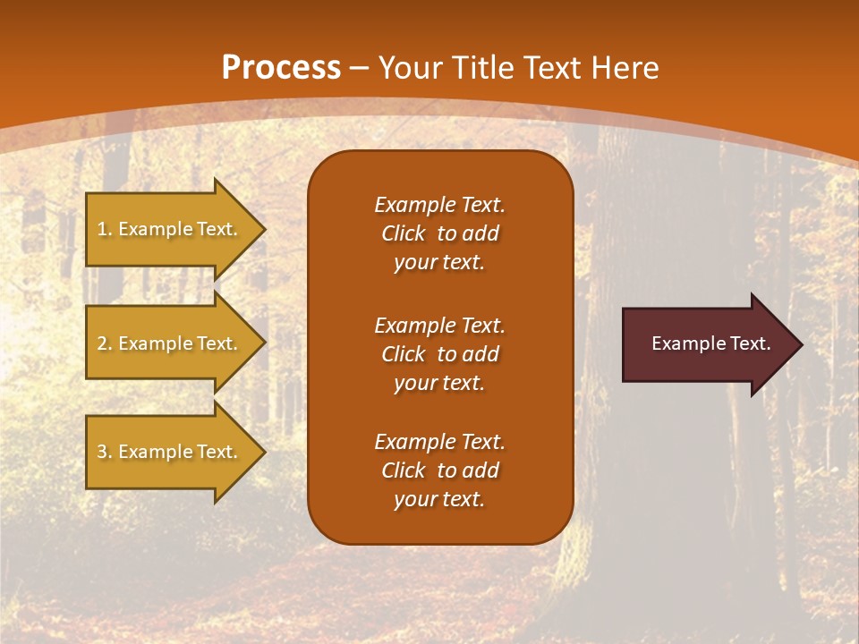 European Trees Pathway PowerPoint Template