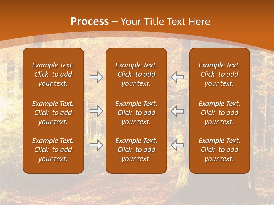 European Trees Pathway PowerPoint Template