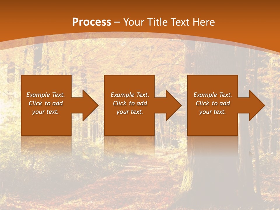 European Trees Pathway PowerPoint Template