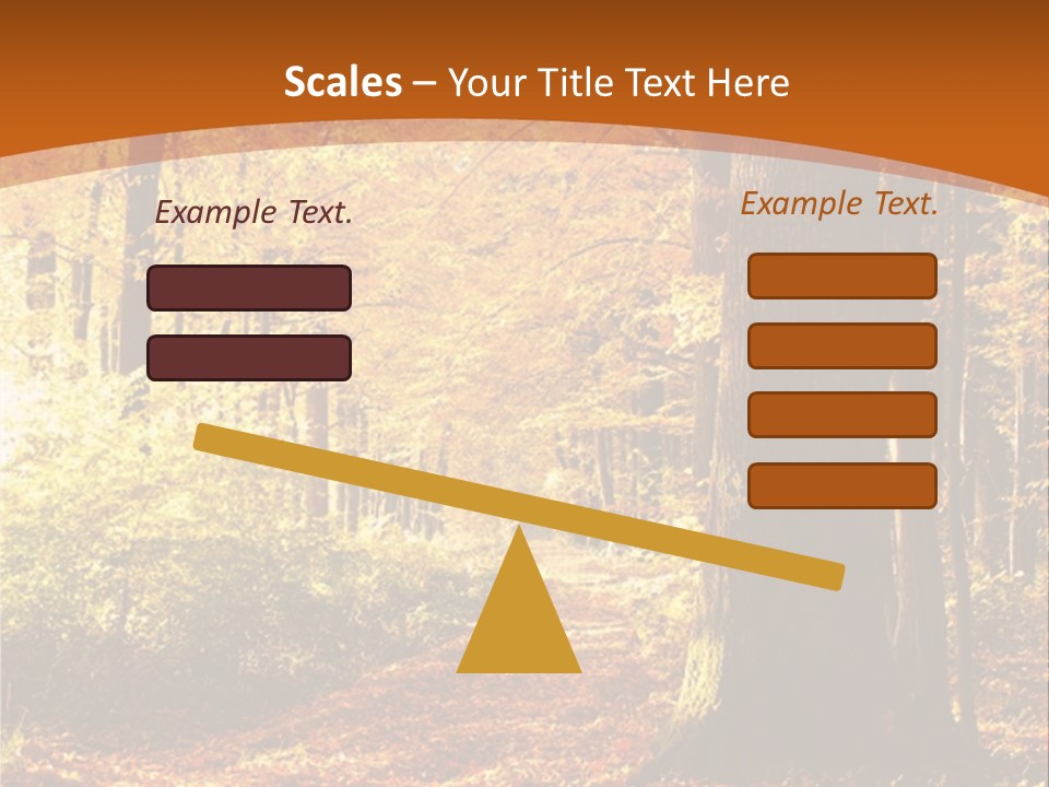 European Trees Pathway PowerPoint Template