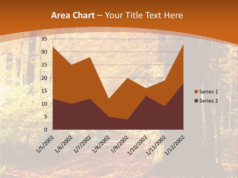 European Trees Pathway PowerPoint Template