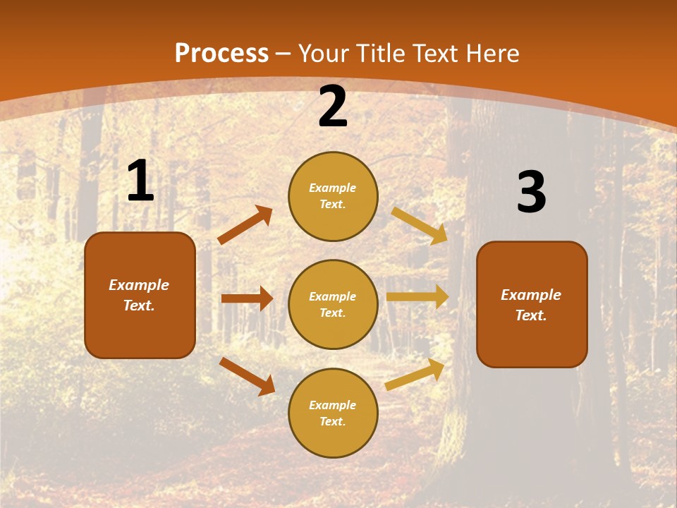 European Trees Pathway PowerPoint Template