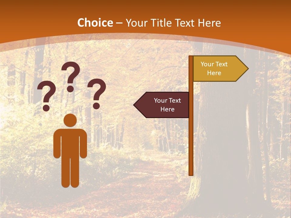 European Trees Pathway PowerPoint Template