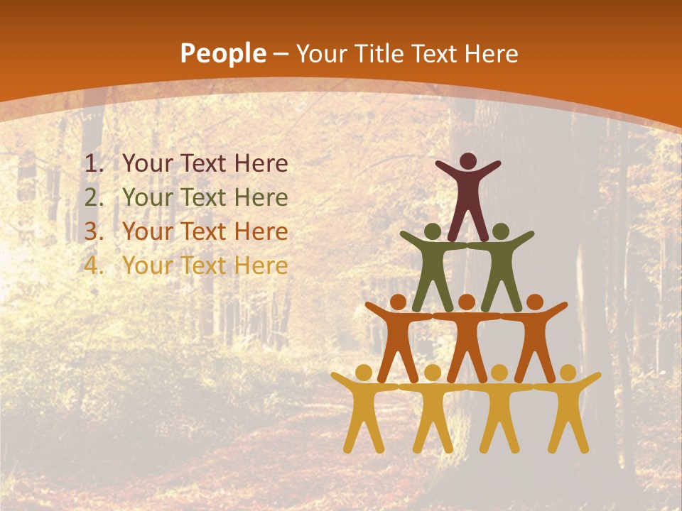 European Trees Pathway PowerPoint Template