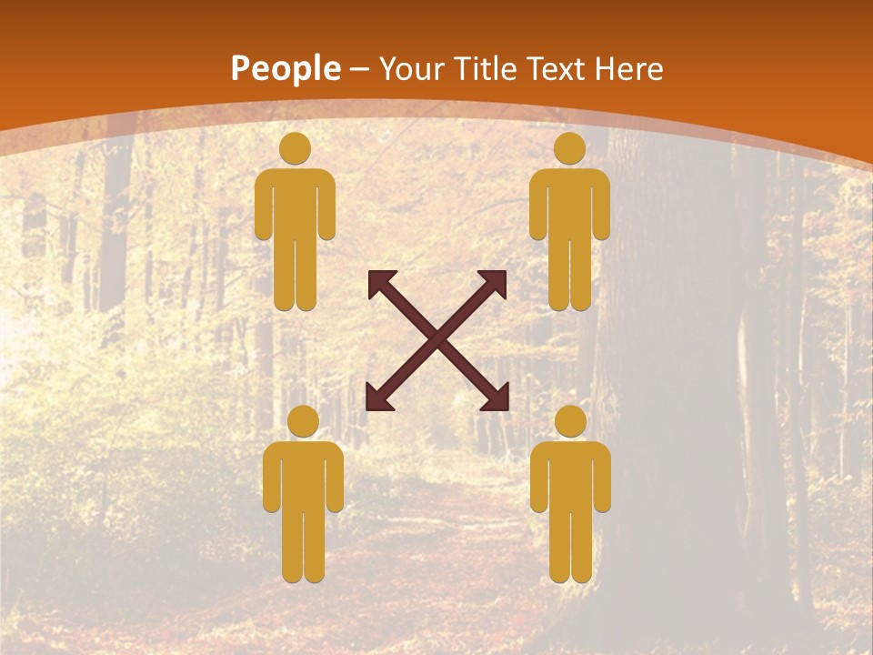 European Trees Pathway PowerPoint Template