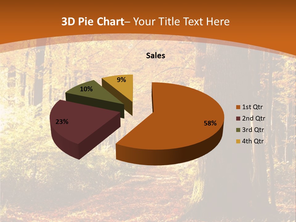 European Trees Pathway PowerPoint Template