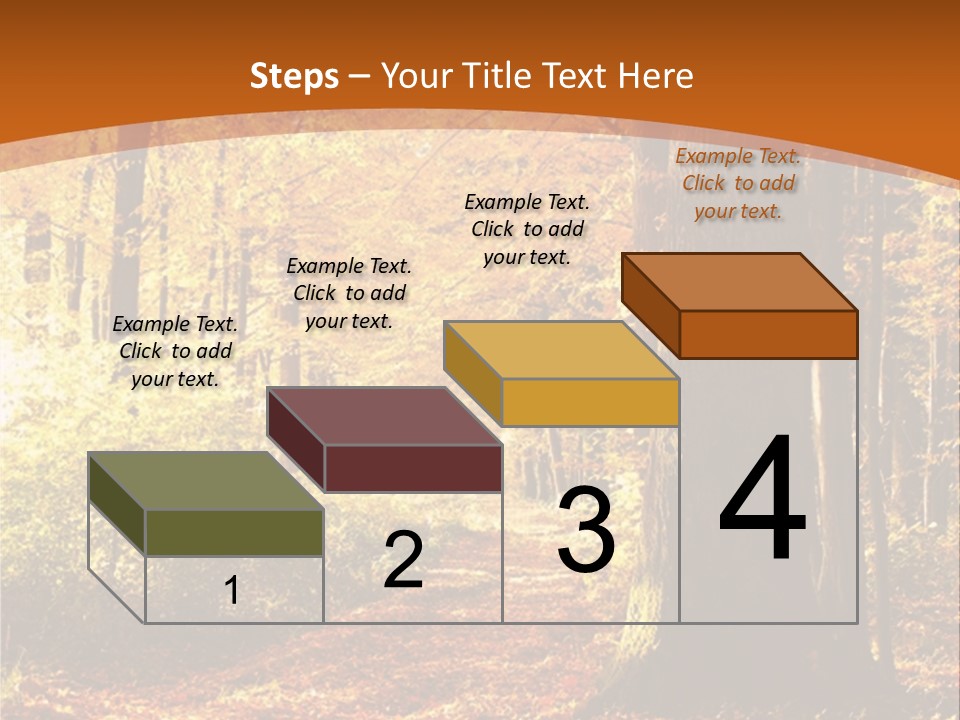 European Trees Pathway PowerPoint Template