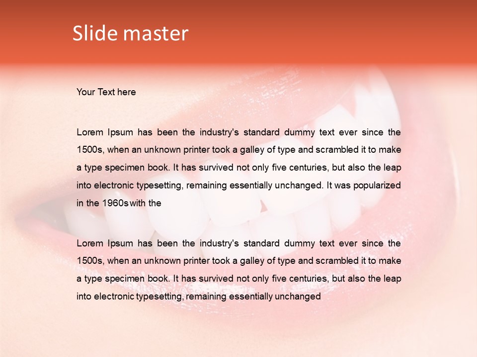 Tools Closeup Mouth PowerPoint Template