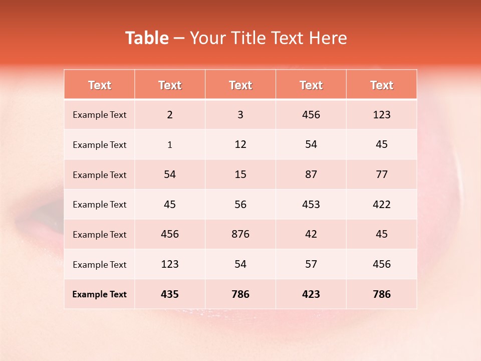 Tools Closeup Mouth PowerPoint Template