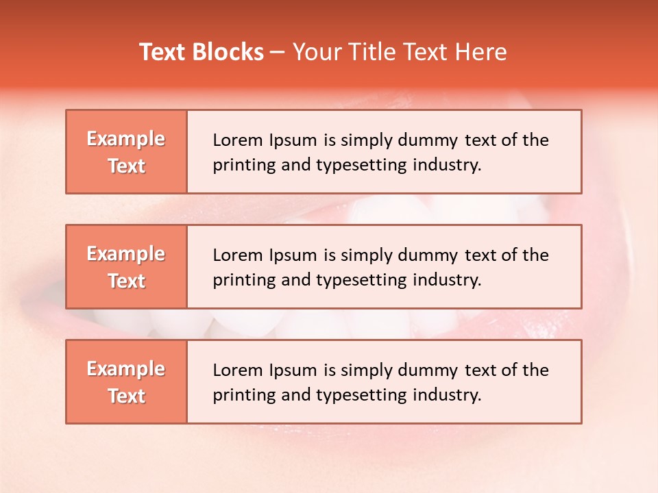 Tools Closeup Mouth PowerPoint Template