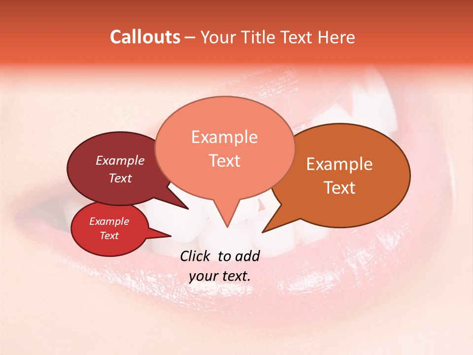 Tools Closeup Mouth PowerPoint Template