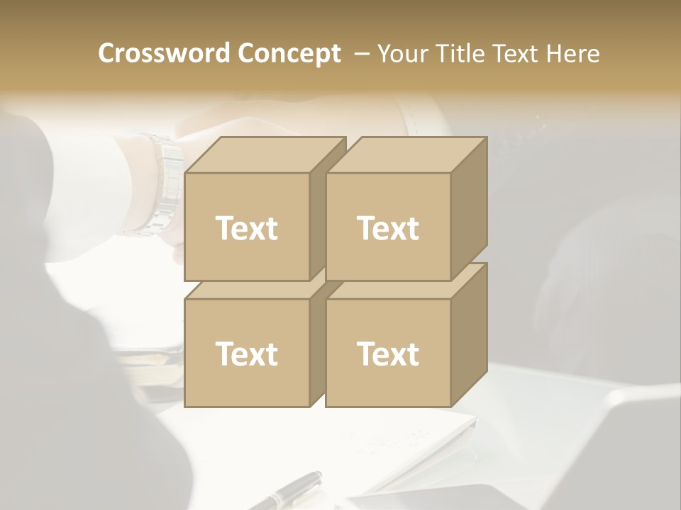 Man Bargaining Indoors PowerPoint Template