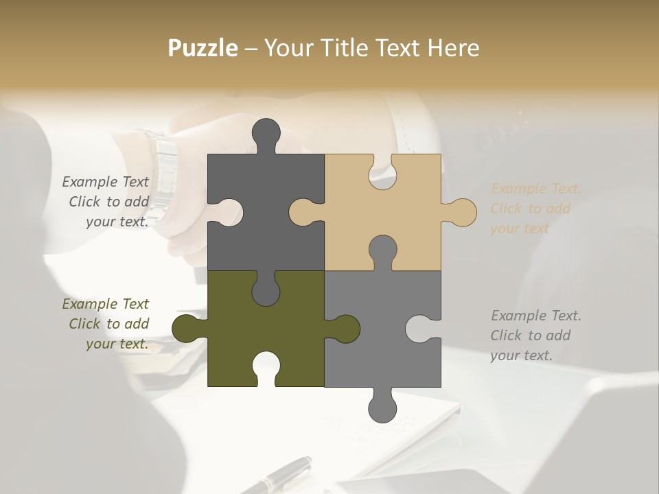 Man Bargaining Indoors PowerPoint Template