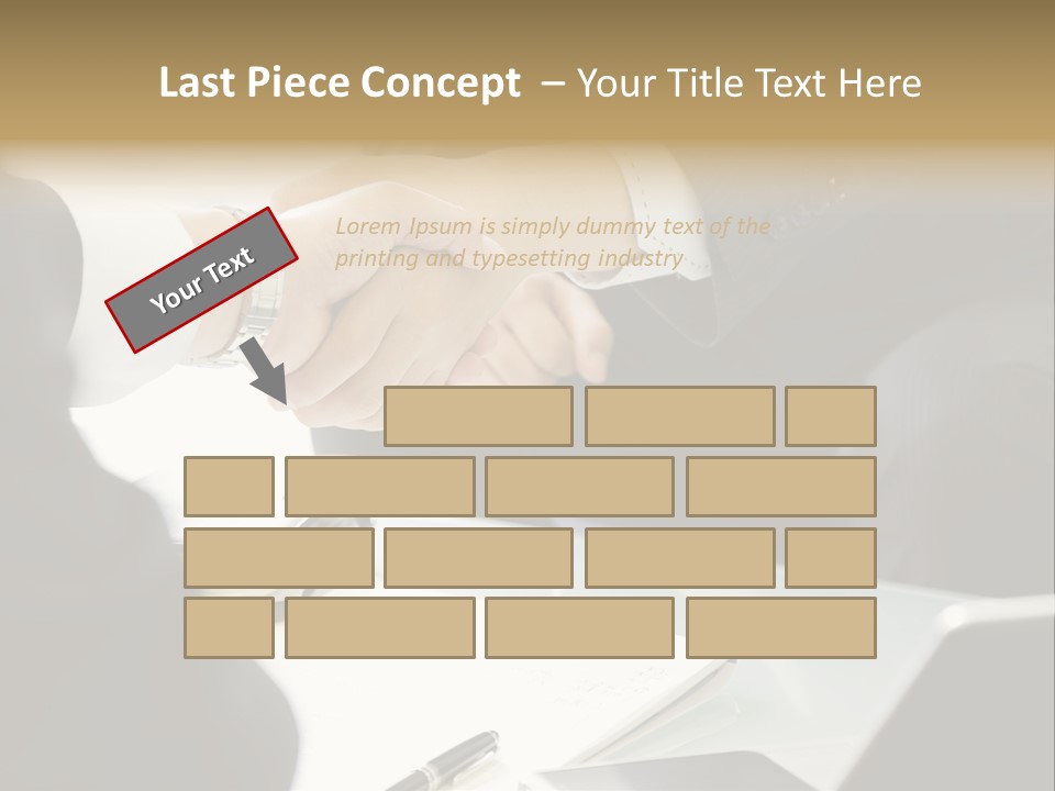 Man Bargaining Indoors PowerPoint Template