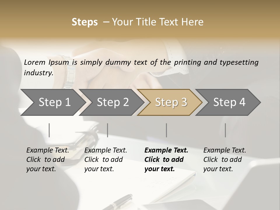 Man Bargaining Indoors PowerPoint Template