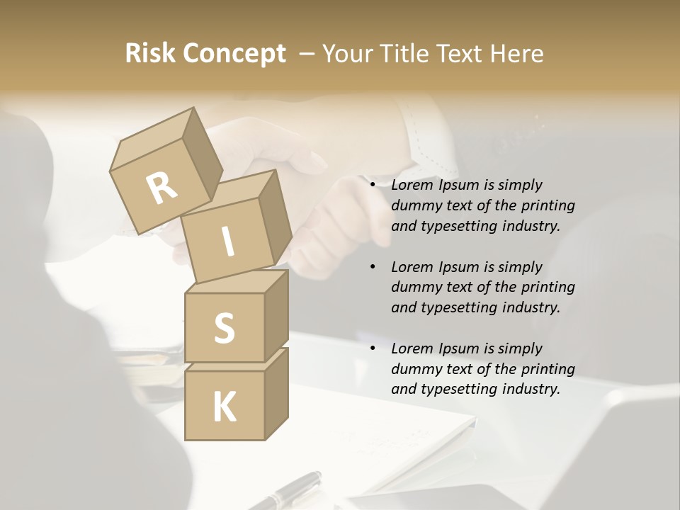 Man Bargaining Indoors PowerPoint Template