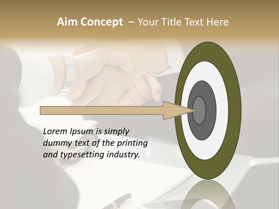 Man Bargaining Indoors PowerPoint Template