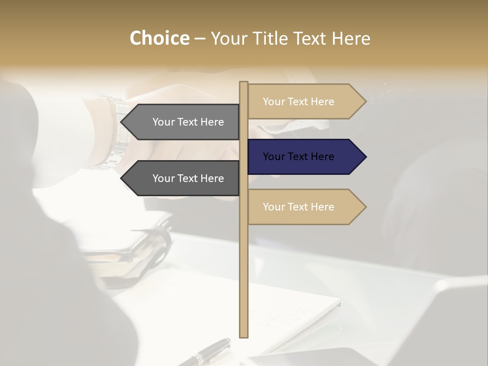 Man Bargaining Indoors PowerPoint Template