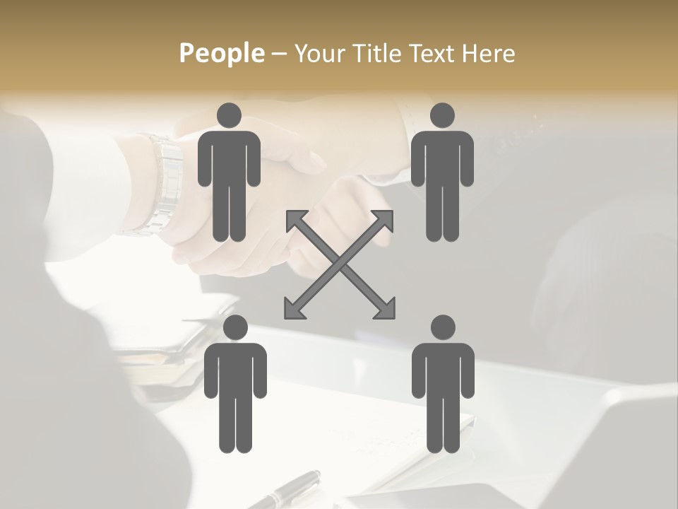 Man Bargaining Indoors PowerPoint Template