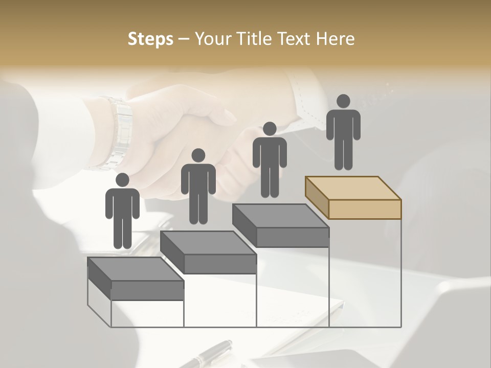 Man Bargaining Indoors PowerPoint Template