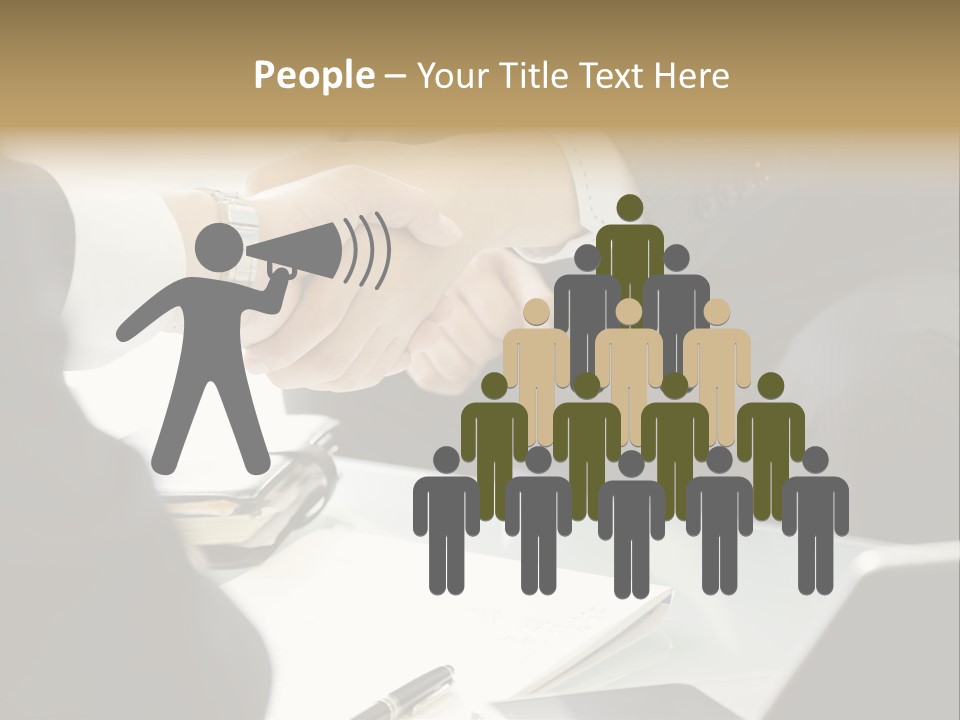 Man Bargaining Indoors PowerPoint Template