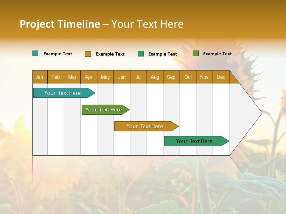 Sunflower Pollen Field PowerPoint Template