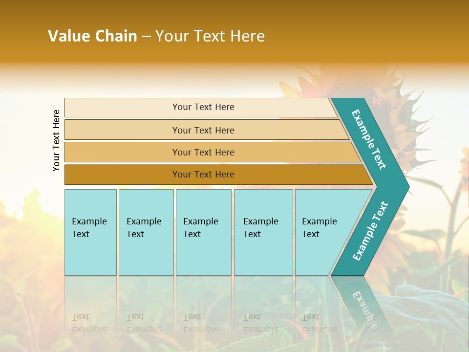 Sunflower Pollen Field PowerPoint Template