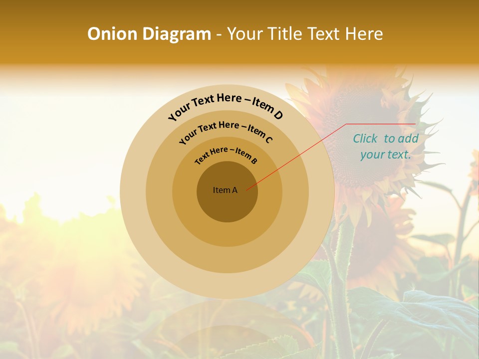 Sunflower Pollen Field PowerPoint Template