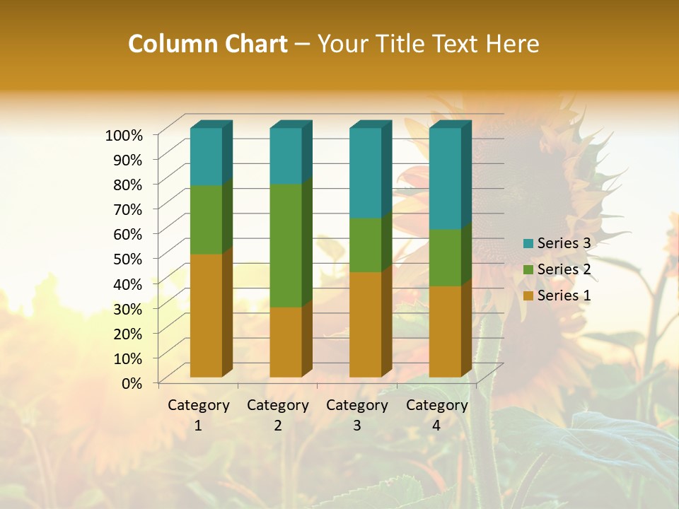 Sunflower Pollen Field PowerPoint Template
