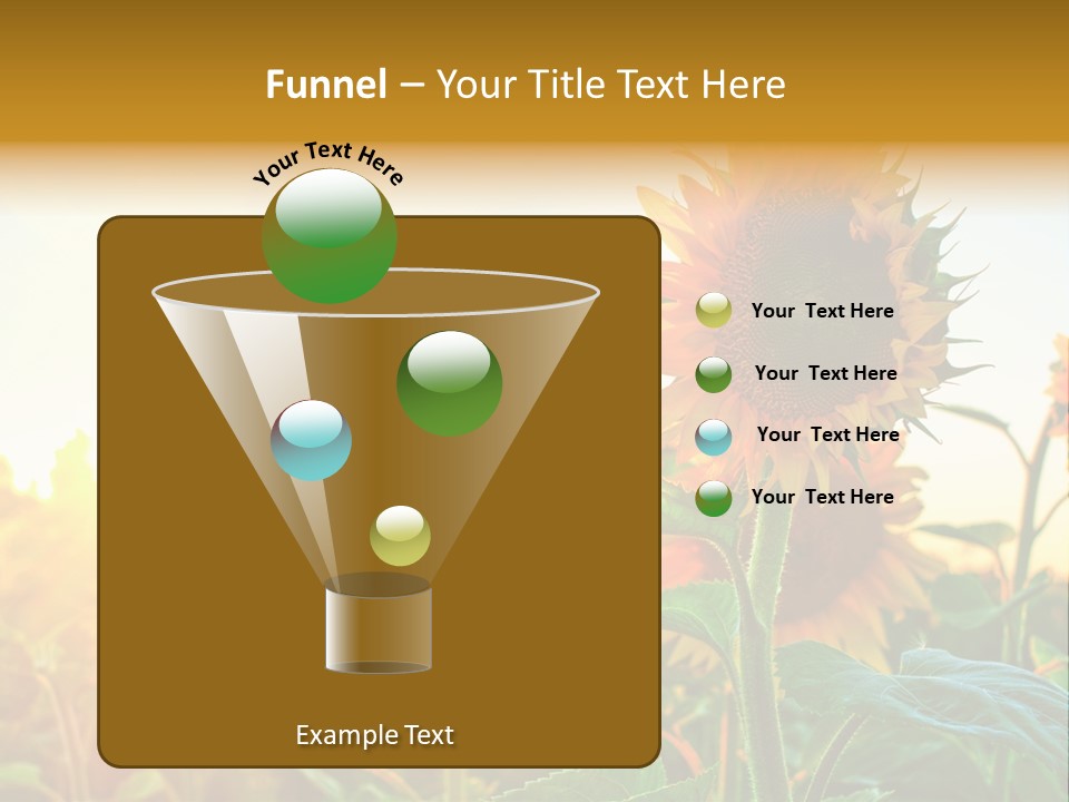 Sunflower Pollen Field PowerPoint Template