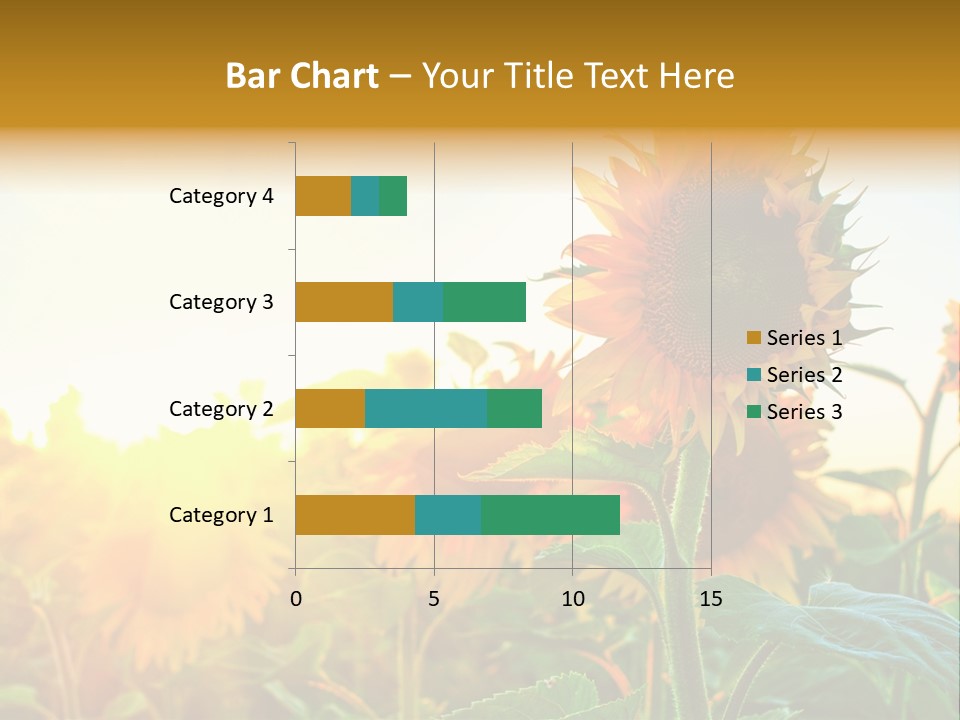 Sunflower Pollen Field PowerPoint Template