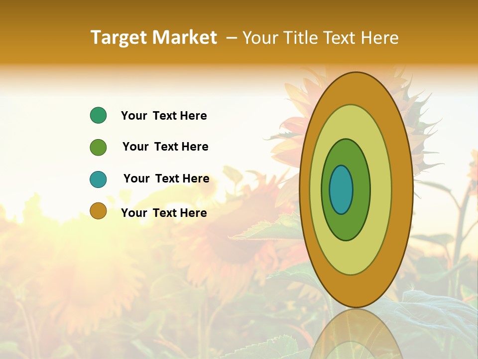 Sunflower Pollen Field PowerPoint Template