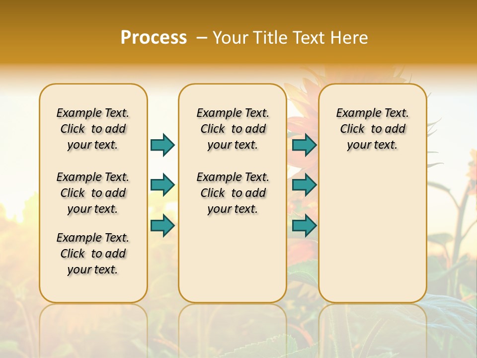 Sunflower Pollen Field PowerPoint Template
