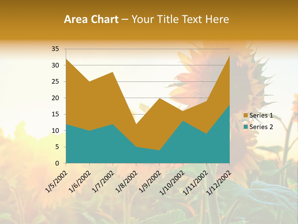 Sunflower Pollen Field PowerPoint Template