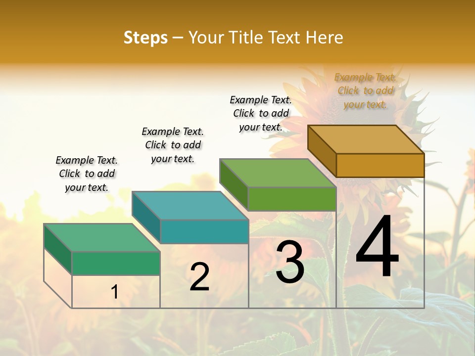 Sunflower Pollen Field PowerPoint Template