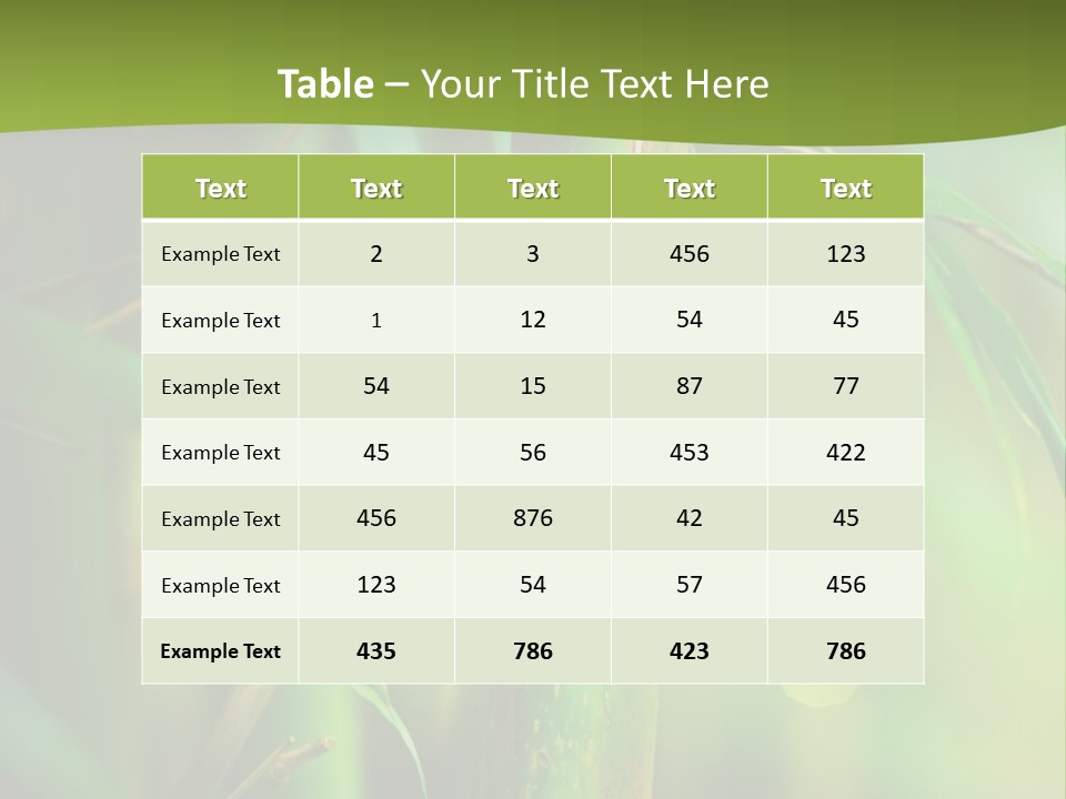 Background East Forest PowerPoint Template