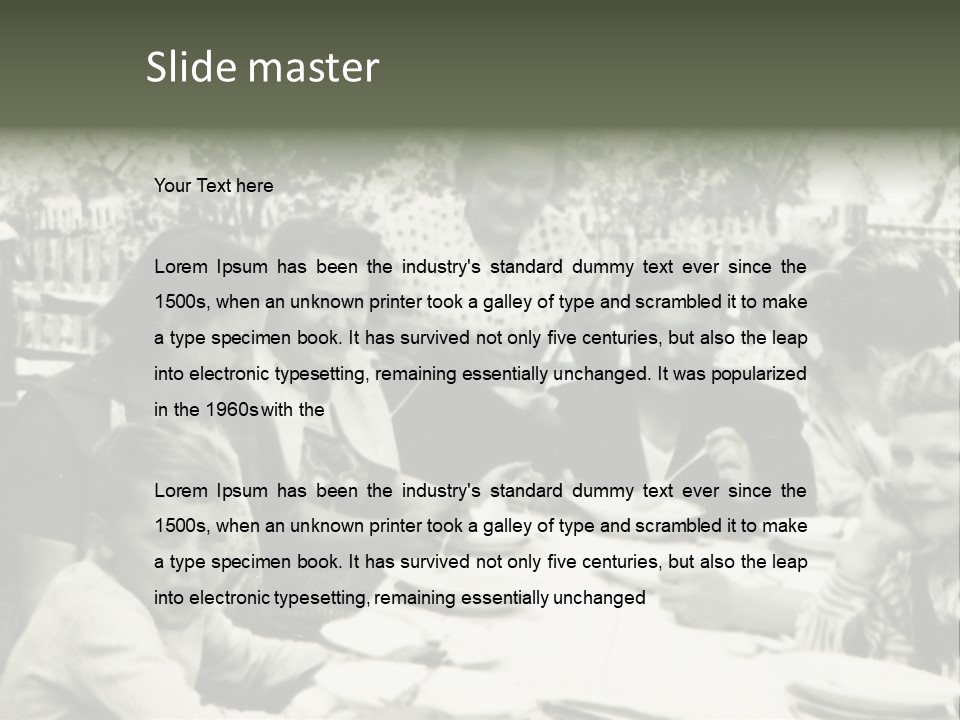 Vintage Old Affection PowerPoint Template