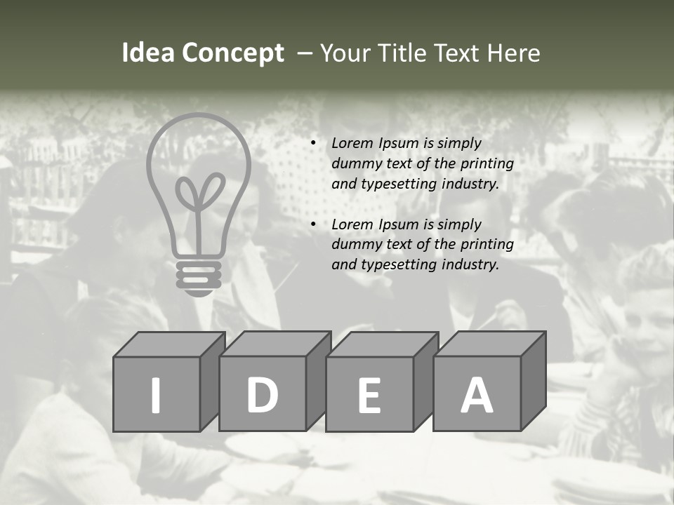 Vintage Old Affection PowerPoint Template