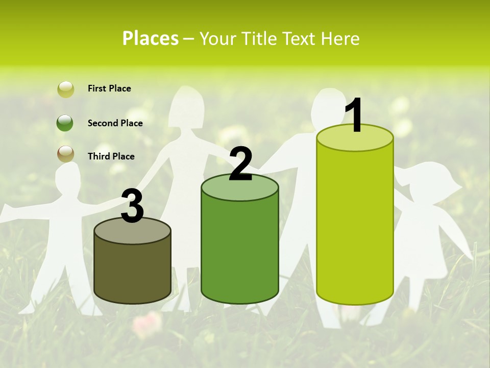 Daughter Silhouette Grass PowerPoint Template